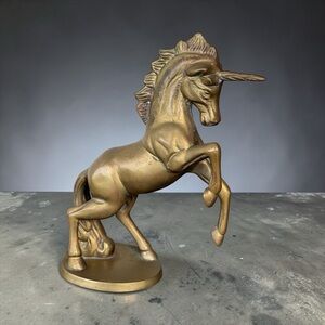 Vintage English Brass Unicorn